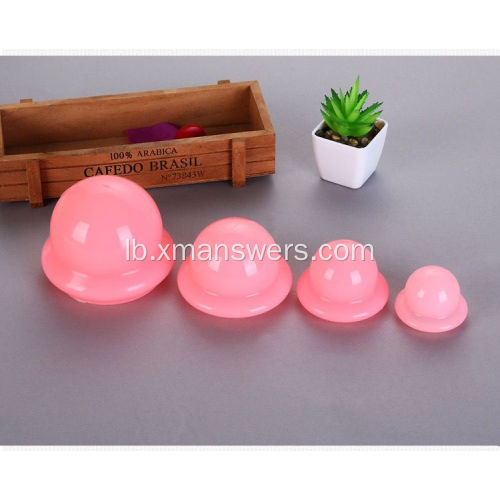 Traditionell Silikon Cupping Therapie Massage Set